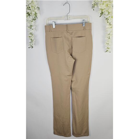 New Willit Women’s Pull-On Bootcut Leg Pants Beige Tan Stretch Office Career Med - Picture 6 of 14